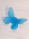 Vintage Westmoreland Glass Blue Satin Glass Butterfly Figurine