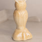 Vintage Westmoreland Glass Glossy Cream Almond Owl Figurine