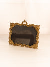 Vintage Antique Medium Rectangular Ornate Brass Gold Tone Frame