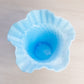 Vintage Blue and White Cased Glass Hobnail Bowl