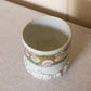 Vintage Ceramic Plume Vessel with Pink, Green & Gold Floral Details