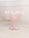 Vintage Fenton Pink Iridescent Opalescent Glass Cactus Compote