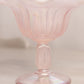 Vintage Fenton Pink Iridescent Opalescent Glass Cactus Compote