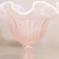 Vintage Fenton Pink Iridescent Opalescent Glass Cactus Compote