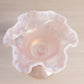 Vintage Fenton Pink Iridescent Opalescent Glass Cactus Compote