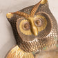 Vintage Multi Metal Silver Tone with Brass Accents Owl Trinket Dish