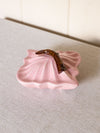 Vintage Miramar Pink Square Ceramic Lidded Dish with Branch Handle