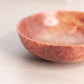 Vintage Small Circular Red Brown Stone Bowl
