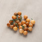 Vintage Light Brown Alabaster Stone Grapes