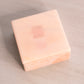 Alabaster Stone Peachy Pink Swivel Lid Square Box