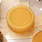 Vintage LE Smith Small Amber Satin Glass Lidded Canister with Finial