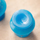 Antique Blue Opaque Glass Perfume Bottle and Cup (Set of 2)