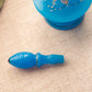Antique Blue Opaque Glass Perfume Bottle and Cup (Set of 2)