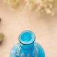 Antique Blue Opaque Glass Perfume Bottle and Cup (Set of 2)