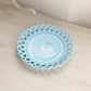 Antique Challinor Taylor & Co Blue Milk Glass Lattice Edge Plate