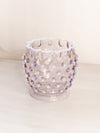 Antique EAPG Light Purple Hobnail Opalescent Glass Vase with Ruffle Edge