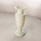 Antique Grey White Handpainted Opaline Glass Vase