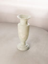 Antique Grey White Handpainted Opaline Glass Vase