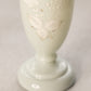 Antique Grey White Handpainted Opaline Glass Vase