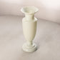 Antique Grey White Handpainted Opaline Glass Vase