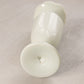 Antique Grey White Handpainted Opaline Glass Vase