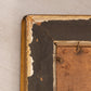 Antique Horizontal Yellow Green Brown Moody Floral Painting on Board