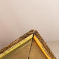 Antique Horizontal Yellow Green Brown Moody Floral Painting on Board