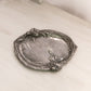 Antique James W. Tufts Boston Small Oval Silver Plated Floral Tray