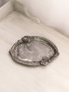 Antique James W. Tufts Boston Small Oval Silver Plated Floral Tray