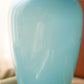 Antique Large Blue Handmade Opaque Glass Vase