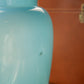 Antique Large Blue Handmade Opaque Glass Vase