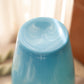 Antique Large Blue Handmade Opaque Glass Vase