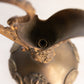 Antique Large Brass Decorative Ewer Pitcher with Floral Designs