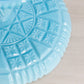 Antique Large Portieux Vallérysthal Blue Milk Glass Cake Stand