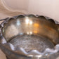 Antique Quadruple Silverplate Inverted Ruffle Squirrel Bowl