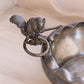 Antique Quadruple Silverplate Inverted Ruffle Squirrel Bowl