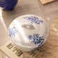 Antique Small Circular Lidded Blue & White Transferware Dish