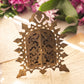 Antique Small Ornate Brass Frame with Door Details