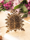 Antique Small Ornate Brass Frame with Door Details