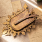 Antique Small Ornate Brass Frame with Door Details