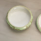 Antique T&V France Limoges Green Ceramic Floral Lidded Jar