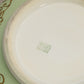 Antique T&V France Limoges Green Ceramic Floral Lidded Jar
