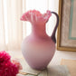 Antique Victorian Pink to Purple Glass Handblown Pitcher