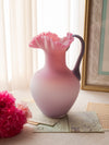 Antique Victorian Pink to Purple Glass Handblown Pitcher