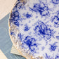 Antique Warwick China Flow Blue Floral Large Plate or Platter