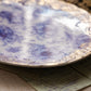 Antique Warwick China Flow Blue Floral Large Plate or Platter