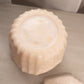 Vintage Beige Milk Glass Mayfair Lidded Biscuit Cookie Jar
