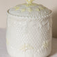 Vintage Medium Belleek Pottery Porcelain Neptune Lidded Jar