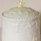Vintage Medium Belleek Pottery Porcelain Neptune Lidded Jar