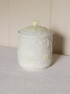 Vintage Medium Belleek Pottery Porcelain Neptune Lidded Jar